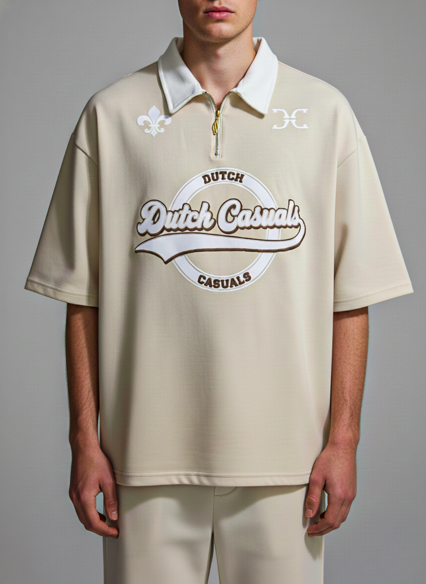 Dutch Crest Zip Polo Tee