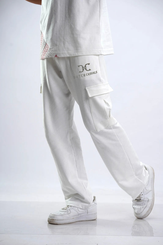 DC WHITE CARGO TRACK PANT