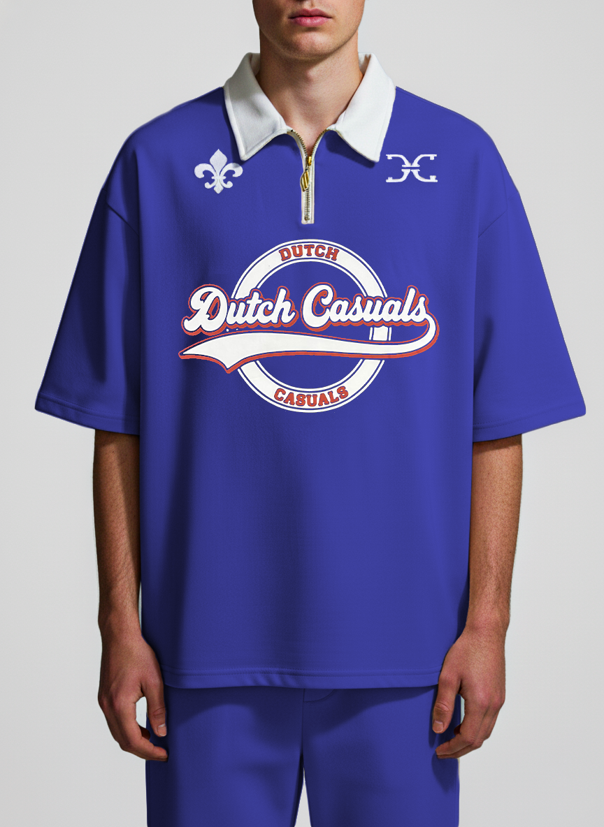 Dutch Crest Zip Polo Tee