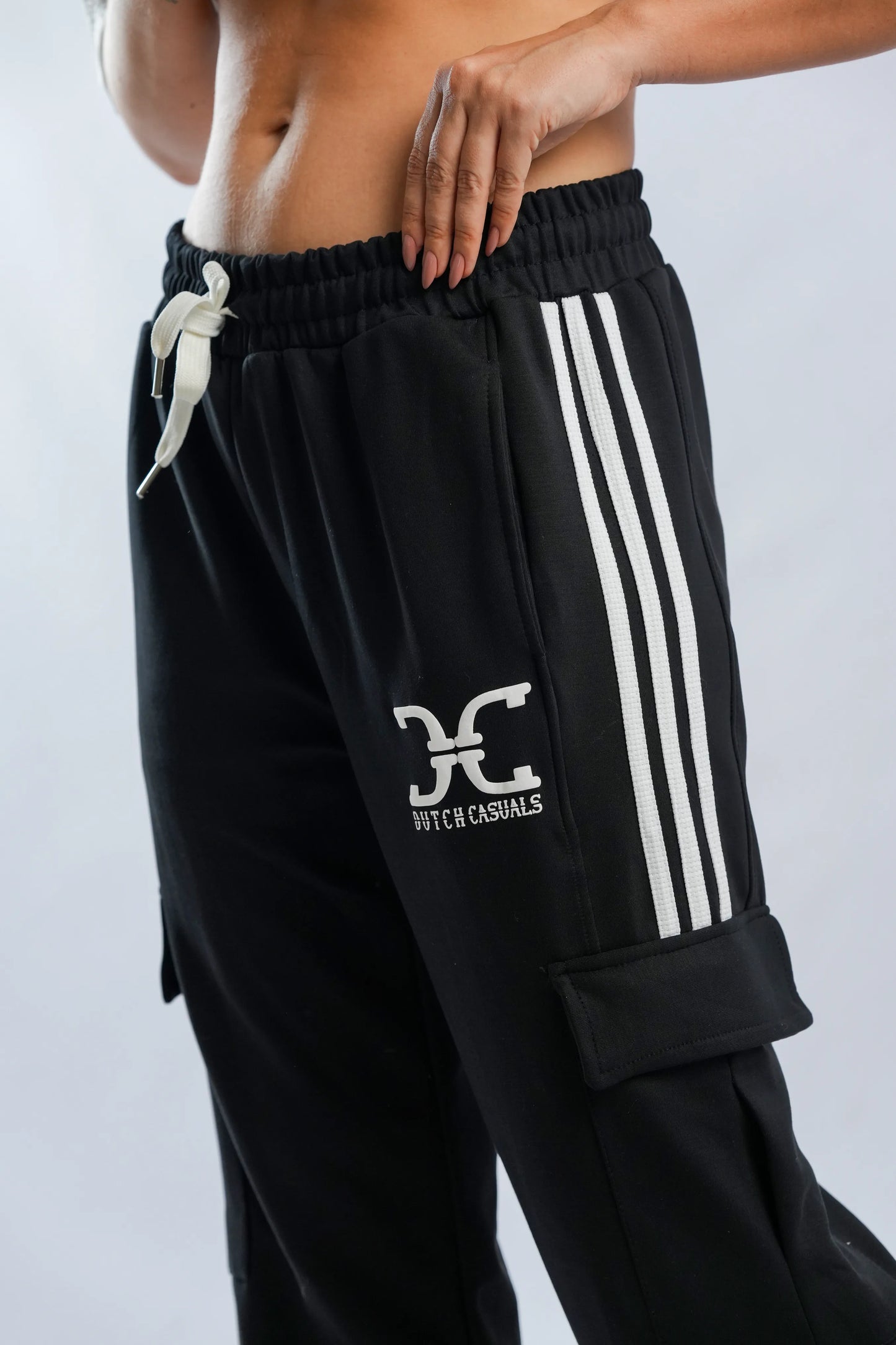 Three Code Cargo Track Pants